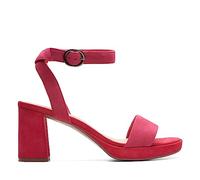 Clarks Damen Ambyrlyn Bay Sandale mit Absatz, Fuchsia Wildleder, 38 EU