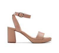 Clarks Women's Ambyrlyn Bay Pump, Warm Beige Lea, 39.5 EU