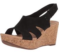 Clarks Women's Annadel Bari Platform, Schwarz Nubuk, 7.5 Wide