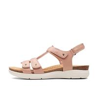 Clarks Women's April Cove Flat Sandal, Rouge Leder, 41 EU