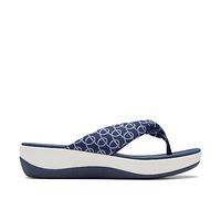 Clarks Women's Arla Glison Flip Flop, Indigo Print, 41.5 EU