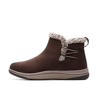 Clarks Women's Breeze Fur Ankle Boot, Dunkelbraun, 8.5 Wide