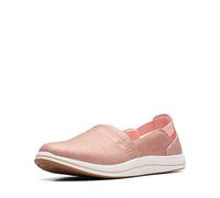 Clarks Women's Breeze Step Ii Loafer, Pink Metal, 11 Narrow