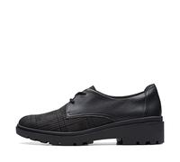 Clarks Damen Calla Ruby Oxford Flat, Schwarz (Black Interest), 41 EU