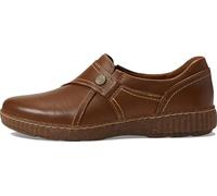 Clarks Women's Caroline Pearl Loafer, Dark Brown Leather, 8 Wide