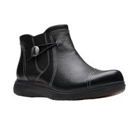 Clarks Women's Certina Joy Ankle Boot, Schwarz Leder, 9 Wide