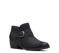 Clarks Damen Charlten Bay Stiefeletten, Schwarzes Wildleder, 8.5 Wide