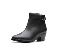 Clarks Women's Emily2 Belle Fashion Boot, Schwarz Leder, 36 EU