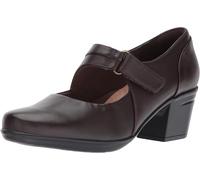 Clarks Women's Emslie Lulin Pump, Braunes Leder, 9 Wide