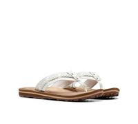 Clarks Women's Fenner Nerice Flip Flop, Cremeweiß, 12