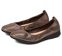 Clarks Women's Jenette Ease Ballet, Zinnfarben, Metallic, 6 Wide