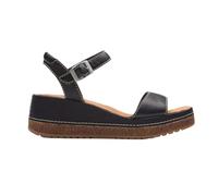 Clarks Women's Kassanda Lily Sandal, Schwarzes Leder, 41 EU