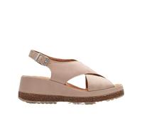 Clarks Women's Kassanda Step Wedge Sandal, Sandfarbenes Nubuk, 40 EU