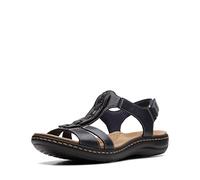 Clarks Originals flache Sandale Laurieann Kay – marineblaues Leder – Größe 8.5 Narrow