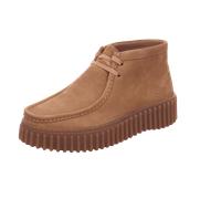 Clarks Originals Bootsschuhe Torhill Moss Nubukleder Hellbraun Größe 39