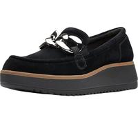 Clarks Women's Loafer, Schwarz - Black Crinkle, 41 EU