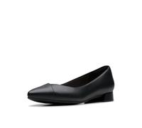 Clarks Women's Natalyn Wish Ballet Flat, Schwarz Leder, 42.5 EU