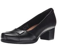 CLARKS Women's Rosalyn Belle Dress Pump, Schwarz Leder, 41.5 EU