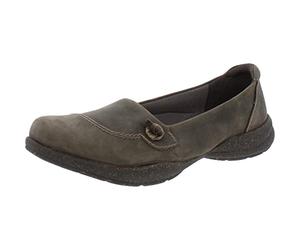 Clarks Women's Roseville Sky Loafer, Dark Taupe Leder, 6 Wide