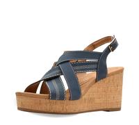 Clarks Women's Sabina Sling, Marineblaues Nubuk, 40 EU