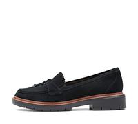 Clarks Women's Westlynn Bella Loafer, Schwarzes Wildleder, 6 Wide