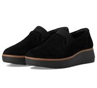 Clarks Women's Zylah Sky Loafer, Schwarzes Wildleder, 41.5 EU