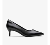 Clarks - Zarey Court Black Leather - Schwarz 39