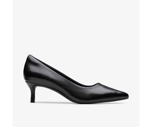 Clarks - Zarey Court Black Leather - Schwarz 40