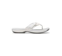 Clarks Zehentrenner "Brinkley Reyna" in Weiß - Größe 41 | Damen Sandalen