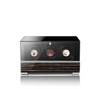 CLASICO PREMIUM Watch Winder 3 Watches - Black Makassar