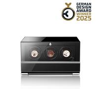 CLASICO PREMIUM Watch Winder 3 Watches - Glossy Carbon