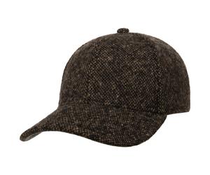 Classic Donegal Tweed Cap by Stetson dunkelbraun One Size