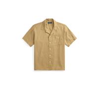 Classic-Fit Leinen-Kurzarmhemd XXL Tan
