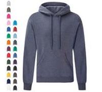 CLASSIC HOODED SWEAT | Kapuzen-Sweatshirt Herren & Damen – Hoodie mit Doppelkapuze, Kängurutasche & Rippbündchen rot L