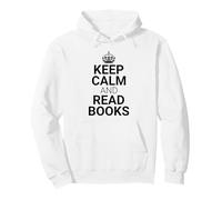 Classic Keep Calm and Read Books - Book Lover Reader Pullover Hoodie