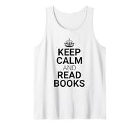 Classic Keep Calm and Read Books - Book Lover Reader Tank Top