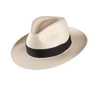 Classic Panama Hut - Original Panama-Hut aus Paja Toquilla, handgefertigt in Ecuador, eleganter Strohhut für Damen & Herren, Sommerhut mit UPF50+ Sonnenschutz (DE/NL/SE/PL, Alphanumerisch, L, Weiß)