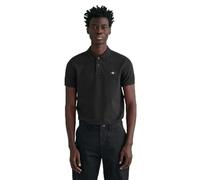 GANT Herren Polohemd Slim Shield Pique Kurzarm Schwarz XL EU