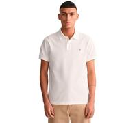 GANT Poloshirt Slim Shield Kurzarm, 100% Baumwolle, Slim Fit Weiß 4XL