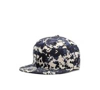 Classic Snapback Hat Hip Hop Flat Bill Visor Cap - Unisex Adult Adjustable Baseball Hats, Blue