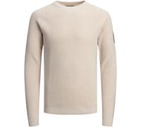 Classic Spring Knit Crew Neck von Jack & Jones in der farbe Weiss und in größe S. S