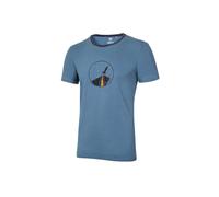 Ocun Classic Organic Rainbow Rocket Kurzarm-t-shirt 2XL Bluestone