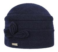 Seeberger Classic Uni Walkmütze Wollmütze Damenmütze Wintermütze (One Size - dunkelblau)