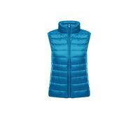 Classics Damen Weste Winter Warm Steppweste Gesteppt Stehkragen Daunenweste Weste Jacke Ultraleicht Übergangsweste Packbare Leichte Ärmellose Daunen Winterjacke Kurze Daunenjacke Blau S