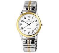 Classique Herren - Uhr Zugarmband Edelstahl Armbanduhr Analog Quarz 2700010 (silberfarbig goldfarbig)