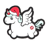 Claw Gear Christmas Unicorn Rubber Patch