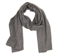 Clayre & Eef Schal Format: 90*180 cm, Farbe: Dunkelgrau, Materi