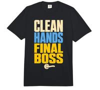 Clean Hands Final Boss Hygiene Humor Comfort Colors Adult Heavyweight T-Shirt