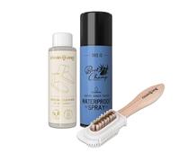cleangang Schuhpflegeset für Rauleder - Imprägnierspray + Reiniger + Nubuk- & Wildleder-Reinigungsbürste