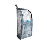Clear Carry Kit, Cosmetic Pouch Travel Organizer, Waterproof Mesh, Foldable Standing Wash Bag Compact Storage, Lightweight Portable Toiletry Case, Minimal Style Utility Pack, Hotel Camping Road Trip